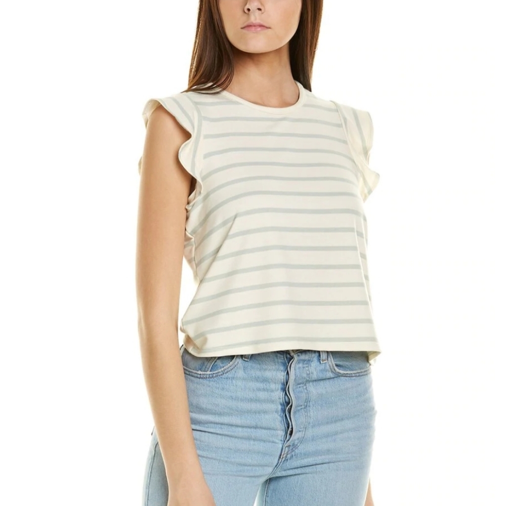 TART Collections👕Cassy Top with Flutter Sleeves, Size M, NWT